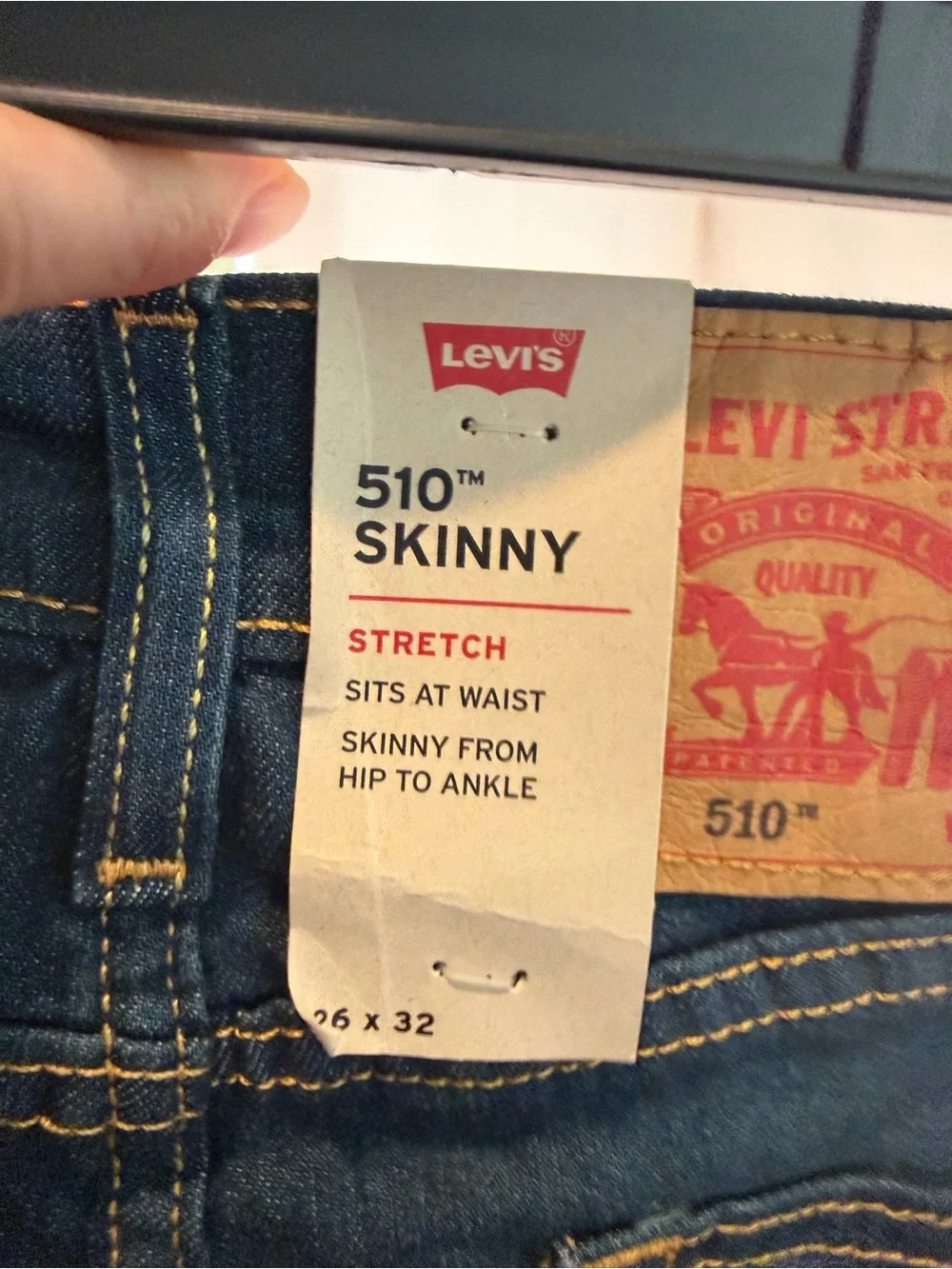 Levi's 510 Skinny Jeans Stretch Jeans Size 26X32